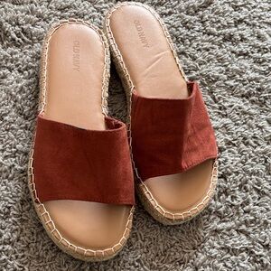 Old Navy Faux-Suede Espadrille Slide Sandals